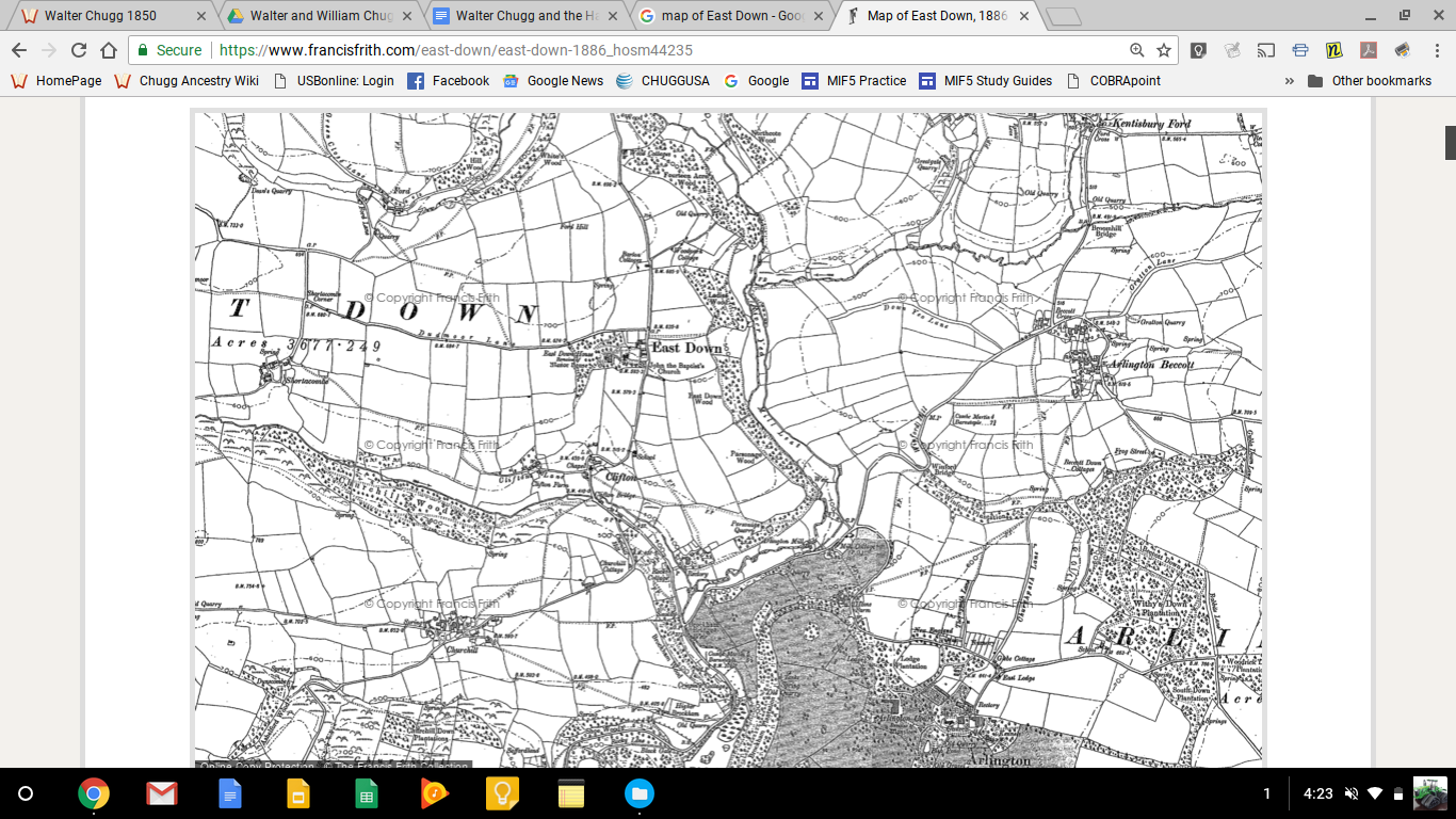 Map+of+East+Down+1881